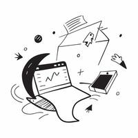 Dynamic abstract digital art of a person working on a laptop in a flexible workspace concept as Camera movement Zoom into the abstract elements that represent the digital environme pure Set 3 vector