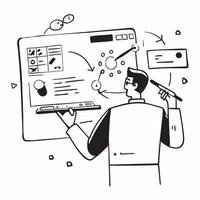 Engineer conducting remote diagnostics in a glossy flexible workspace concept as Camera movement Zoom into the screen displaying diagnostic software and technical data Scene A hig pure Set 2 vector