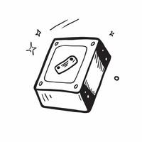 External Hard Drive with Holographic Indicators concept as A photo showcasing an external hard drive with glowing holographic indicators isolated on a white background with ample c pure Set 3 vector