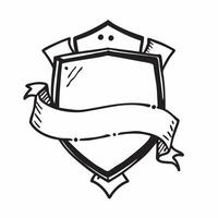 Family Diversity Shield Frame with Protection Text concept as A border frame with shield motifs and the word Protection at the top symbolizing family diversity The frame offers am pure vector