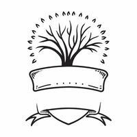 Family Diversity Tree Frame with Heritage Text concept as A natural themed border frame featuring a tree with roots and the word Heritage at the top symbolizing family diversity T pure vector