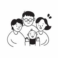 Family Diversity with Respect Text concept as Isolated of diverse family icons with the word Respect in a clean modern font This image emphasizes the importance of mutual r pure vector