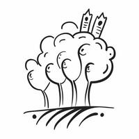Family Roots with Growth Text concept as An isolated of a family tree with diverse roots accompanied by the word Growth in a modern dynamic font This image symbolizes the g pure vector