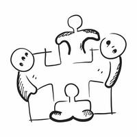 Family Puzzle Pieces with Connection Text concept as A minimalist isolated of puzzle pieces with diverse family members with the word Connection in a sleek modern font This pure Set 3 vector