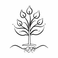 Family Tree with Heritage Text concept as A sleek isolated of a family tree with diverse roots and branches accompanied by the word Heritage in a classic elegant font This pure Set 2 vector
