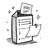 Filing Cabinet and Document Isolated concept as A image featuring a filing cabinet and a document isolated on a white background Great for illustrating organization and eff pure vector