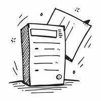 Filing Cabinet and Document Isolated concept as A image featuring a filing cabinet and a document isolated on a white background Great for illustrating organization and eff pure Set 6 vector