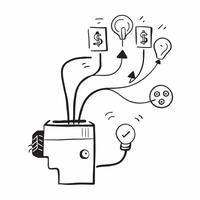 Flat AI Brainwave and Money Flow concept as An abstract featuring a brainwave pattern interconnected with a money flow symbol representing the cognitive processing of AI in pure vector