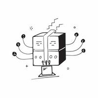 Flat AI Driven Data Center Background concept as A glossy background featuring a modern data center with glowing server racks and digital data flows The design highlights the cost pure vector