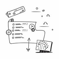 Flat AI Driven Language Processing Frame concept as A clean border frame with abstract language symbols and data patterns on the left and right sides leaving the center as copy spa pure vector