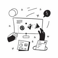 Flat AI Enhanced Digital Marketing Agency Background concept as A glossy background of a futuristic digital marketing agency with AI powered analytics and interactive campaign boar pure vector