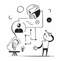 Flat AI in Human Resources concept as A glowing abstract digital art banner showcasing AIs role in human resources The scene features dynamic shapes and vibrant light symbolizing pure vector