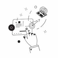 Flat AI Powered Human Machine Interface concept as A minimalistic abstract featuring elements of human machine interaction with digital interfaces and biometric patte pure Set 2 vector
