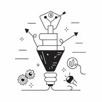 Flat AI Powered Innovation in Design concept as A dynamic digital art banner showcasing glowing abstract elements symbolizing AI driven creativity in design The scene is filled wi pure vector