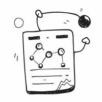 Flat AI Powered Predictive Analytics Frame concept as A clean border frame with data graphs and algorithmic patterns on the top and bottom edges with ample copy space in the center pure vector