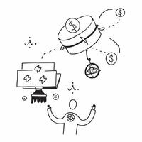 Flat AI Quantum Computing with Financial Symbol concept as A illustration of quantum computing elements intertwined with a financial symbol representing the advanced applica pure vector