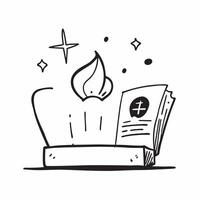 Flat Altar and Cross Isolated concept as A design of a traditional Dia de Muertos altar accompanied by a cross both isolated on a white background This illustration pure vector