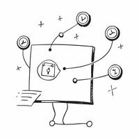 Flat Blockchain Nodes and Coin Symbols Frame concept as A modern border frame with blockchain nodes connected by coin symbols creating a high tech financial design The center is l pure vector