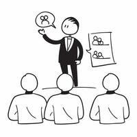 Flat Candid moment of a manager addressing a team in a casual setting concept as A candid shot of a manager addressing a team in a casual setting The camera captures the relaxed a pure vector