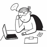 Flat Employee working late in a dimly lit office focused on tasks concept as A candid shot of an employee working late in a dimly lit office deeply focused on their tasks The scen pure vector