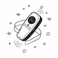 Flat Fitness tracker with holographic step count copy space below concept as A top down shot of a fitness tracker displaying a holographic step count floating above the screen The pure vector