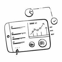 Flat Glossy chart interface showing performance metrics concept as A glossy chart interface displaying various performance metrics The camera captures the clarity and precision of pure vector