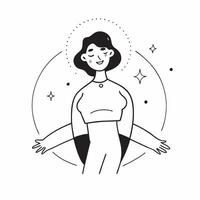 Flat Glossy Holographic Plus Size Model Silhouette with Confidence Text concept as A sleek glossy background featuring the holographic silhouette of a plus size model with the word pure vector