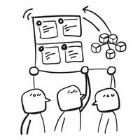 Flat Glossy organizational chart with roles and responsibilities concept as A glossy organizational chart displaying various roles and responsibilities within a business The camer pure vector