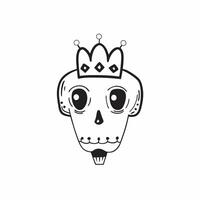 Flat Glossy Sugar Skull with Reflective Papel Picado concept as A mid shot of a glossy sugar skull with reflective papel picado banners in the background set against a dark glossy pure vector