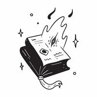 Flat Glossy Witchs Grimoire Background with Glowing Text concept as A glossy background featuring an ancient witchs grimoire with glowing floating text in a dark mysterious setting pure vector