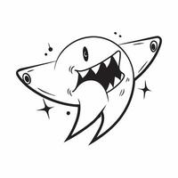 Flat Glowing Abstract Vampire Fangs with Bite Text concept as A sleek glowing abstract digital art featuring vampire fangs with the word Bite in a sharp eerie font The scene is pe pure vector
