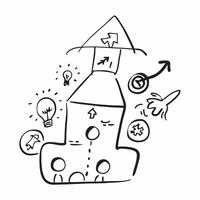 Flat Grandparents and Grandchildren Puzzle Pieces with Connection Text concept as An abstract showing two puzzle pieces representing grandparents and grandchildren with the pure Set 3 vector