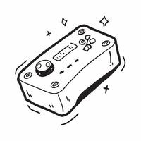 Flat Holographic Gaming Controller on Glossy Surface concept as A gaming controller with holographic glowing buttons placed on a glossy white surface The scene is isolated with am pure vector