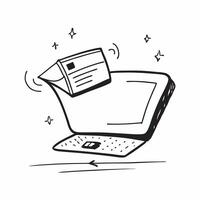 Flat Holographic Laptop on Glossy Stand concept as A modern laptop with a holographic keyboard glowing softly placed on a glossy stand The scene is isolated on a white background pure vector