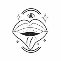 Flat Holographic Plus Size Model Lips with Confidence Text concept as A vibrant glossy holographic design featuring the lips of a plus size model with the word Confidence in a bold pure vector