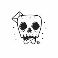 Flat Holographic Skull and Crossbones with Beware Text concept as A vibrant glowing holographic skull and crossbones with the word Beware in a bold sharp font The design is isolat pure vector