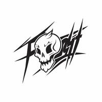 Flat Holographic Spider Web and Skull with Fright Text concept as A vibrant glowing holographic spider web and skull with the word Fright in a bold eerie font The design is isolat pure vector