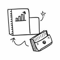 Flat Isolated of a briefcase and dollar sign with the word Finance concept as A design depicting a briefcase and a dollar sign with the word Finance prominently displ pure vector