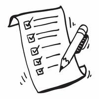 Flat Isolated of a checklist and pencil with the word Planning concept as A design depicting a checklist and pencil with the word Planning displayed above The elemen pure Set 4 vector