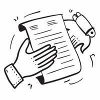 Flat Isolated of a handshake and contract with the word Agreement concept as A design depicting a handshake and contract with the word Agreement displayed prominently pure vector