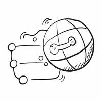 Flat Isolated of a globe and connected nodes with the word Network concept as A design depicting a globe with connected nodes with the word Network prominently displa pure vector