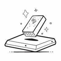 Flat Laptop on holographic platform concept as A laptop with a glowing holographic platform beneath it emitting soft blue and purple hues with ample copy space isolated on white i pure vector
