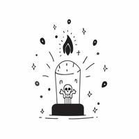 Flat Neon Ofrenda with Digital Glowing Skulls concept as A vibrant digital composition featuring a neon ofrenda surrounded by glowing skulls and abstract light effects symbolizing pure vector
