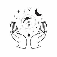 Flat Plus Size Model Hands and Circle with Support Text concept as An abstract design featuring hands representing a plus size model paired with a circle symbol and the word pure vector