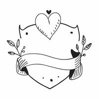 Flat Plus Size Model Heart Border Frame with Love Text concept as A heart shaped border frame design featuring elements representing plus size models with the word Love elegantly p pure Set 2 vector