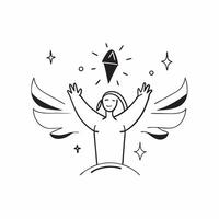 Flat Plus Size Model Icon and Wings with Aspire Text concept as An abstract showing a plus size model icon paired with wings and the word Aspire The elements are isolated o pure vector
