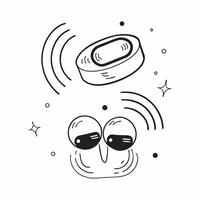 Flat Wireless earbuds with holographic sound controls hovering concept as A pair of wireless earbuds rest on a white surface with holographic sound controls floating just above Th pure Set 2 vector