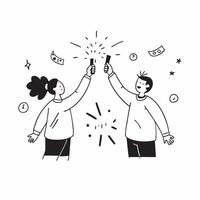 Friends celebrating Diwali with sparklers and glossy effects concept as Camera movement Zoom into the friends holding sparklers Scene Glossy glowing background with festive elemen pure vector