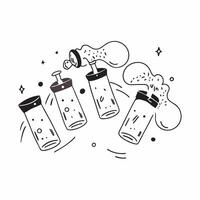 Glass water bottles with World Food Day text isolated on white concept as Camera movement Zoom into the glass water bottles Scene Isolated white background Detail Highlighting su pure vector