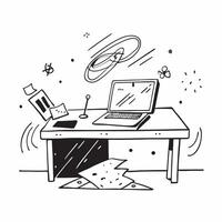 Glossy Abstract Digital Art with Home Office Desk concept as A photo depicting a home office desk with a glossy abstract digital art background The image emphasizes the modern and pure Set 5 vector